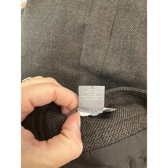 Ann Taylor Dark Brown Wool Pleated Pencil Skirt Womens Sz 8 Dark Academia Career - Picture 6 of 6